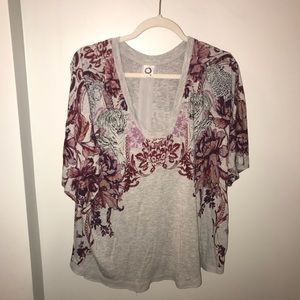AKEMI + KIN Flutter-Sleeve Top